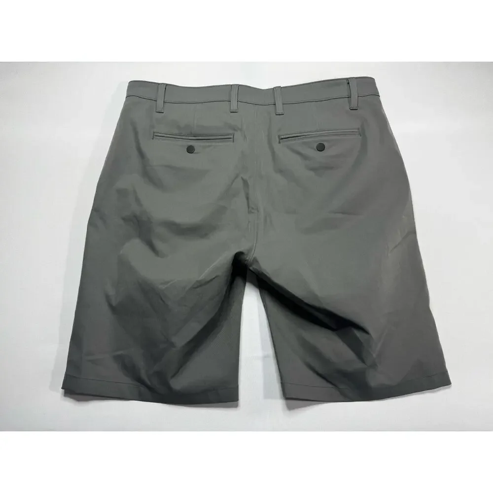 Proof Men's Gray Performance Travel Stretch Golf Chino Shorts - Size 36 (37x10)*